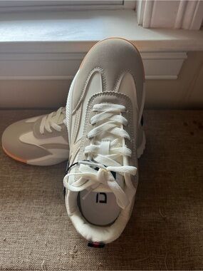 Women’s Neutral Beige and White Fashion Sneakers